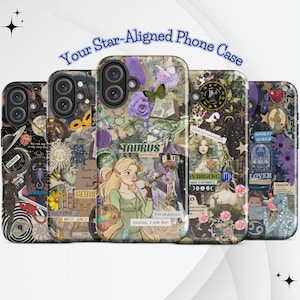 Zodiac Sign Collage Phone Case: Astrology Mosaic Art