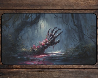 MTG Platmat Blooming Death TCG Playmate Dark Fantasy Horror Deskmat & Mousepad