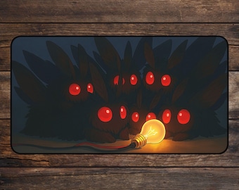 Moth Cult MTG Playmat, Glow in the Dark Meme TCG Playmate Deskmat & Mousepad
