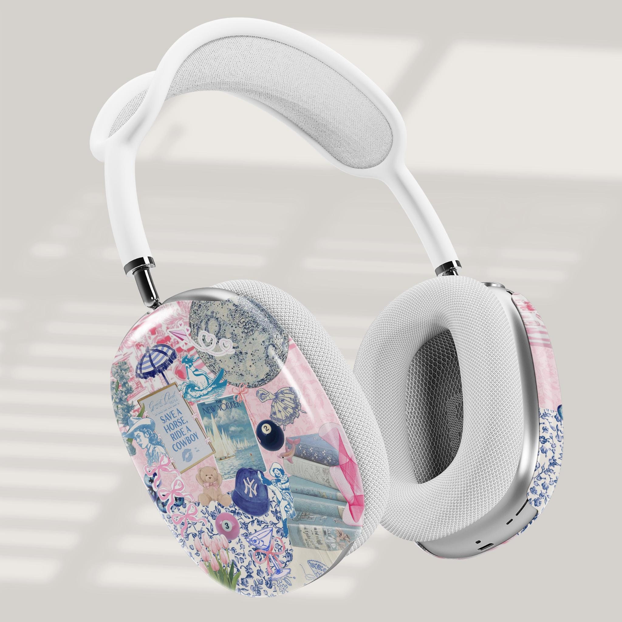 Coastal Cowgirl Airpod Max Cover: Pink Collage Headphones Accessory