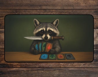 Lustige Waschbär MTG Krabbeldecke Trash Panda Tcg Playmate Schreibtischmatte & Mousepad