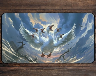 King of Chaos Geese Playmat | TCG Desk Mat, DnD Accessories