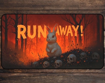 Evil Bunny MTG Playmat: Funny Horror TCG Playmate Gaming deskmat & mousepad