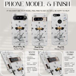 Benutzerdefinierte Bookish Phone Case Dragon Book Lieblingssatz Celestial Bücherregal Phone Case Book Geschenke Merch Google Pixel 9 8 7 6 pro case Bild 6