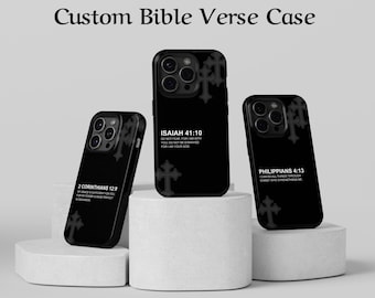 Custom Bible Verse Tough Phone Case • Christian Faith Gift