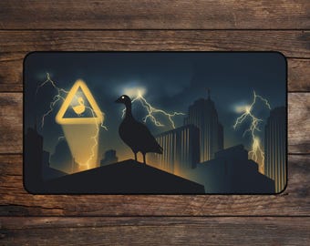 Goose Knight MTG Playmat Funny TCG Playmate Meme Deskmat & Mousepad with zones