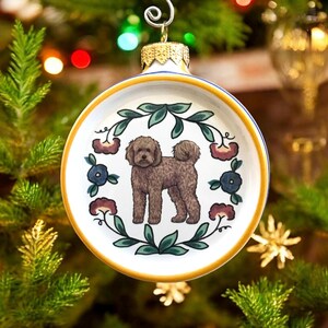 Handmade Labradoodle Christmas Ornament, Laradoodle Gifts, Labradoodle Lover