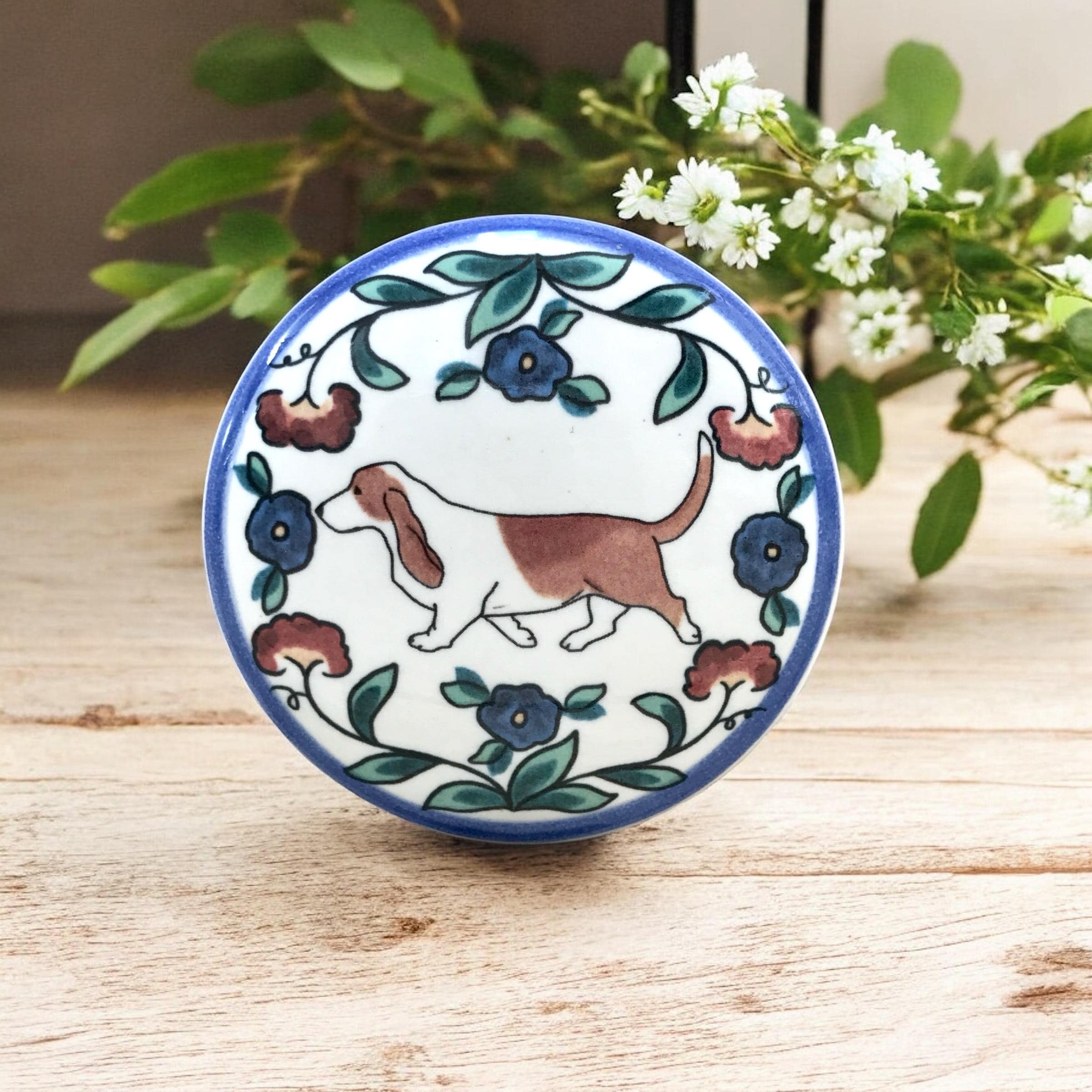 Ceramic basset hound - Etsy 日本