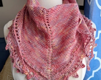 Peach Meringue Shawl