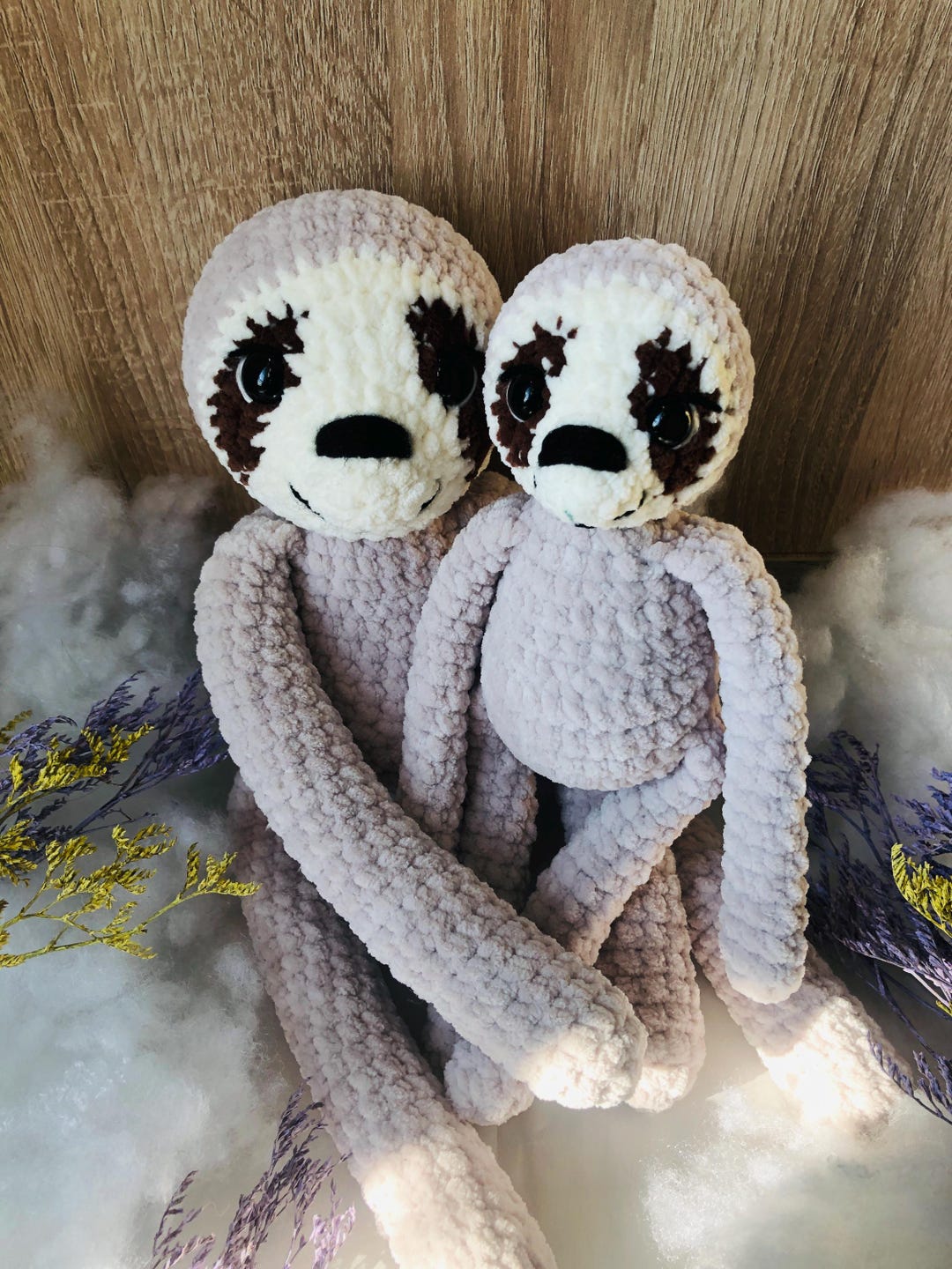 Mama and Baby Sloth Crochet PATTERN | PDF ENG - Etsy