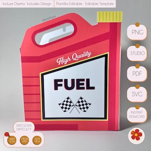 Raceauto's Party Box Snijsjabloon