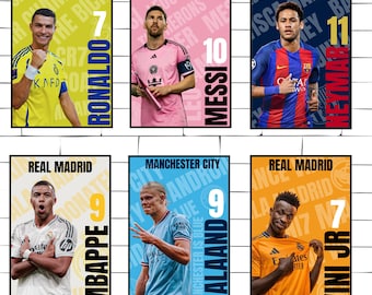 ロナウド、メッシ、ネイマール、ムバッペ、ケイン、ベリンガム