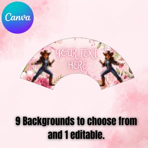 Fan template, Clack fan template, Editable template, Fan design, Clack fan template in Canva