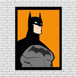 Bat hero SVG multistrato personaggio anime, file di taglio personaggio film, taglio carta strato 3D, compensato mandala, Pipistrello SVG