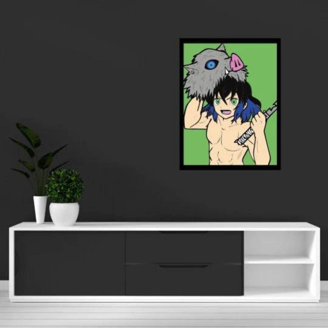Boar Guy SVG, Layered Design Anime, Laser Cutting Anime, Anime Gift ...