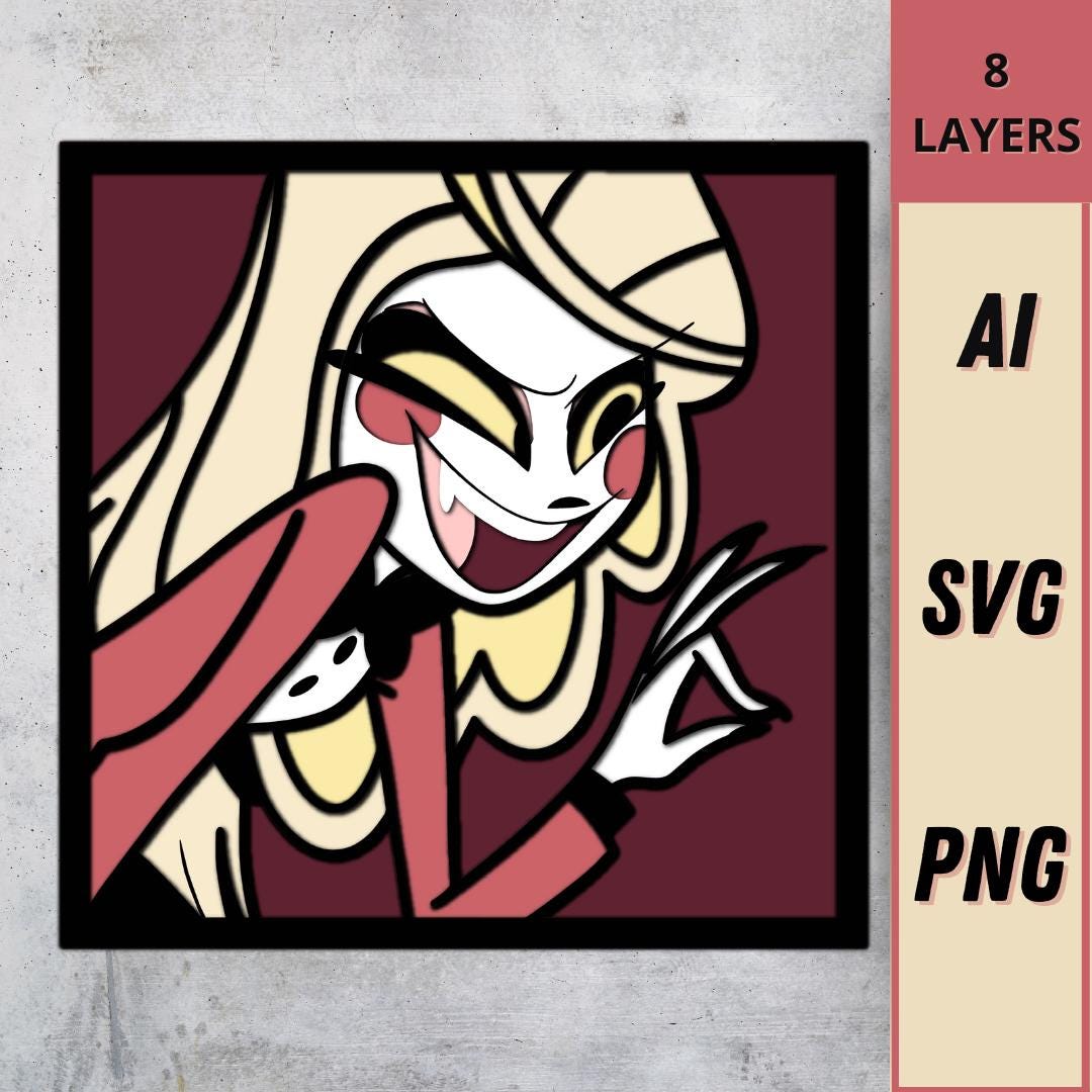 Demon Princess SVG, Layered Design Anime, Laser Cutting Anime, Anime ...