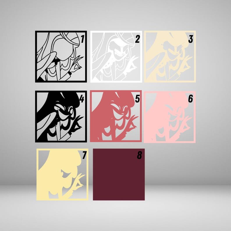 Demon Princess SVG, Layered Design Anime, Laser Cutting Anime, Anime ...