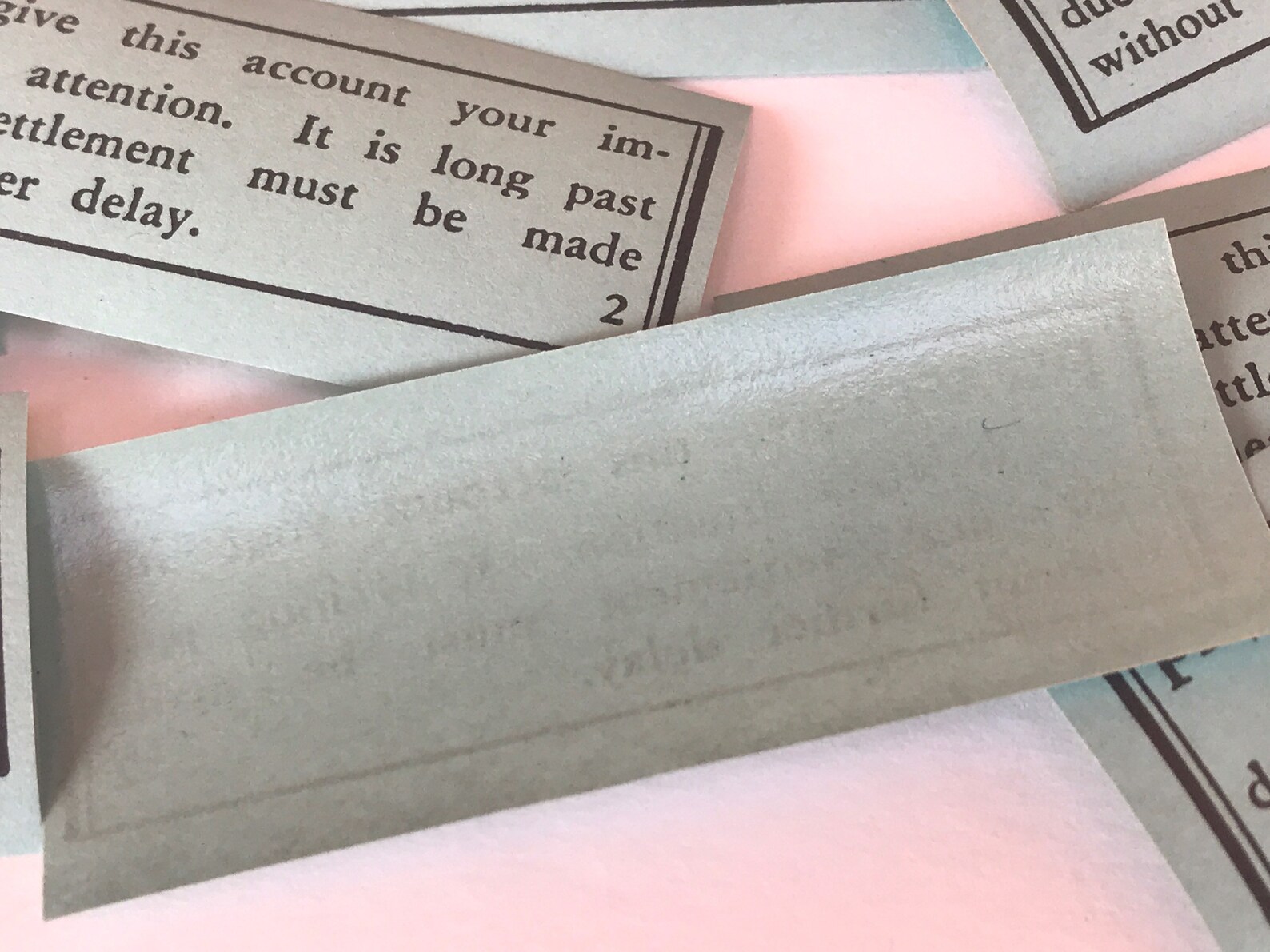 30 Vintage Invoice Labels Stickers Labels for Past Due Accounts - Etsy