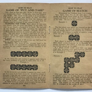 Vintage 1929 Game Quadro 4 Games in 1 for All Ages - Etsy