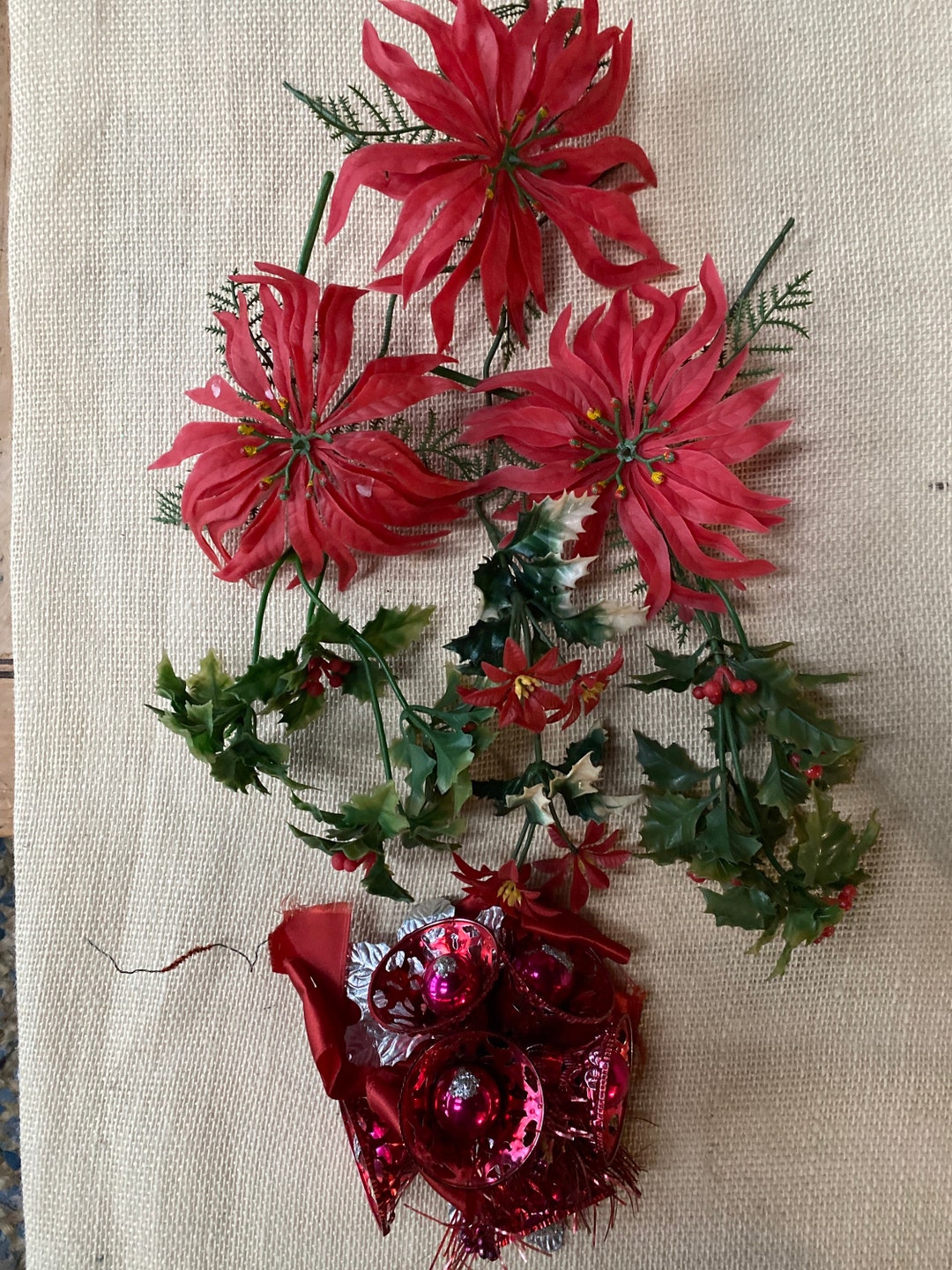 Vintage Plastic Christmas Floral Stems for Decorating Etsy