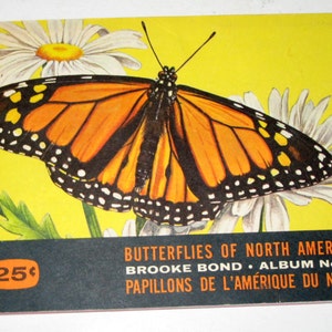 Vintage (1960s) Brooke Bond Butterflies of North America Album and Extra Cards