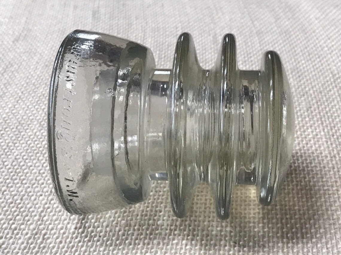 Vintage Armstrongs T.W. Glass Insulator for Collecting Paper Etsy