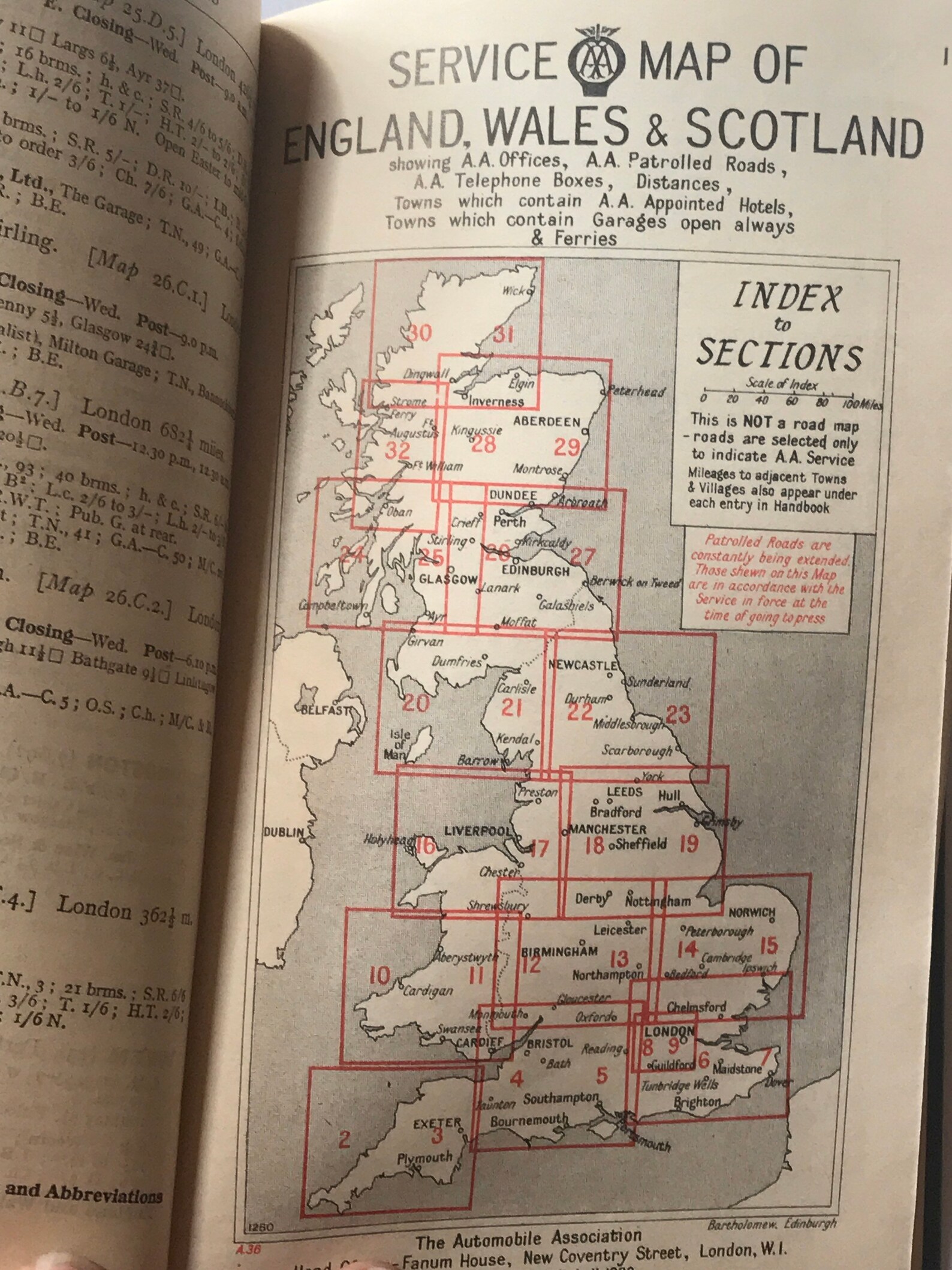 Vintage 19361937 the Automobile Association Handbook Etsy