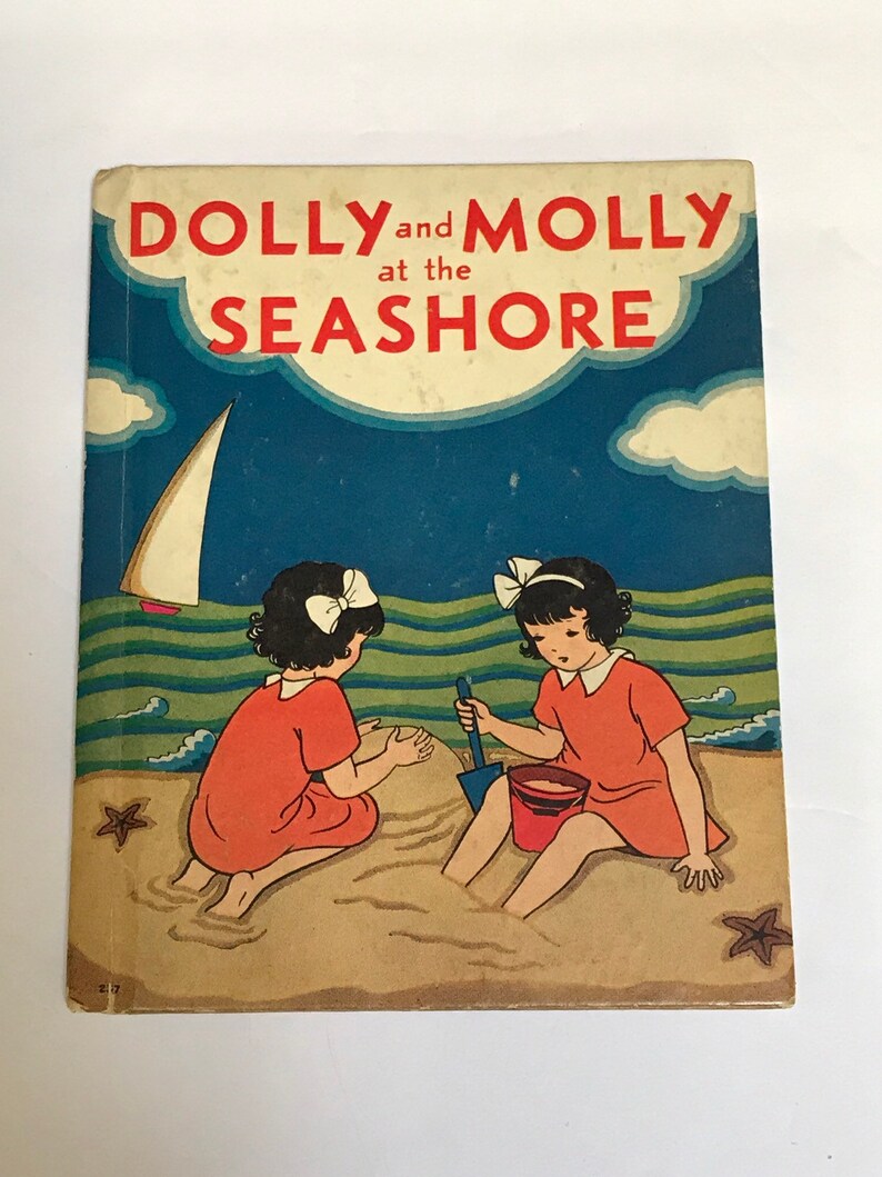 Vintage 1937 Children's Book Dolly and Molly at the Etsy