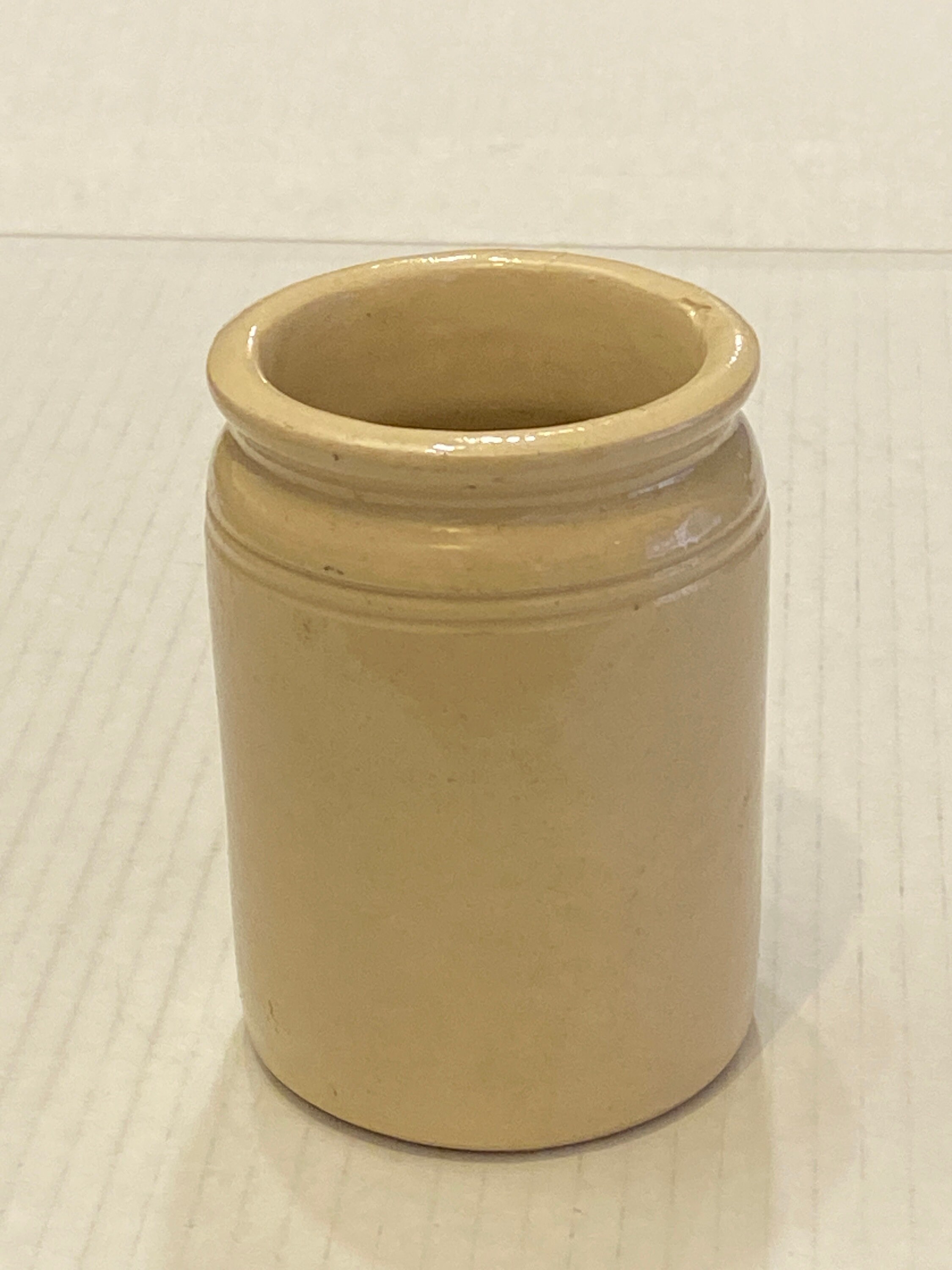 Antique Stoneware Hartley Jam Jar or Pot Marked FMF G - for