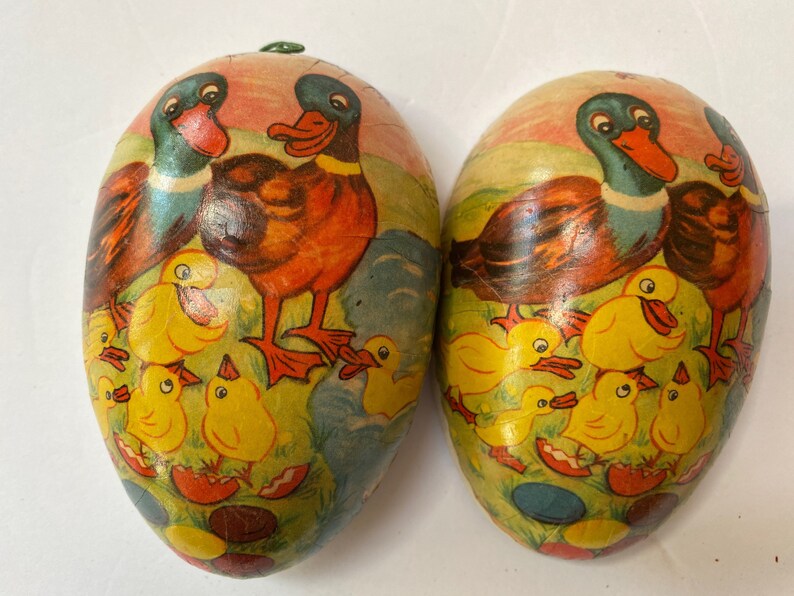 Vintage German Paper Mache Easter Egg Made in Germany Etsy