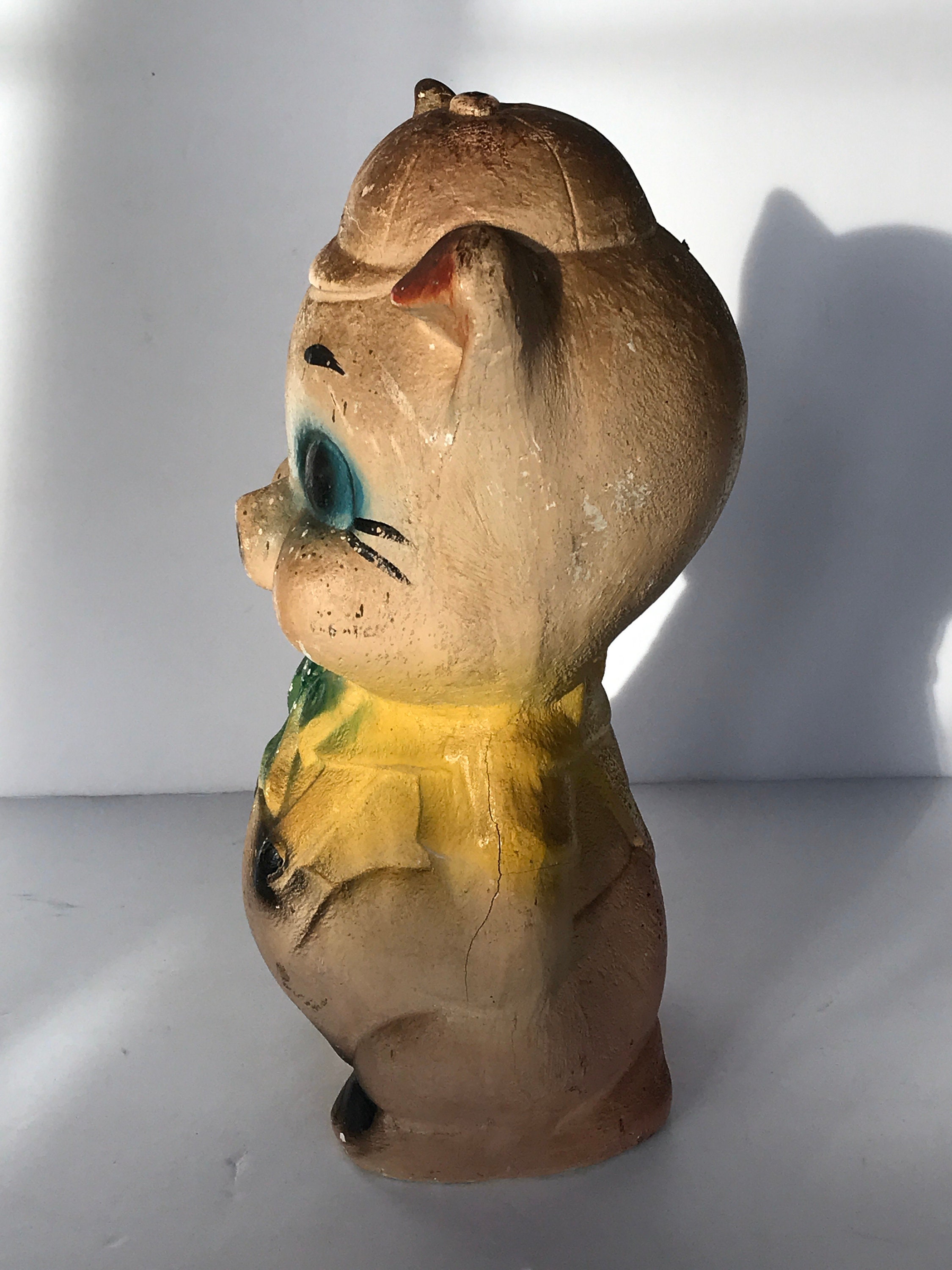 Vintage 1940s Chalk Ware Porky Pig Carnival Prize - Etsy