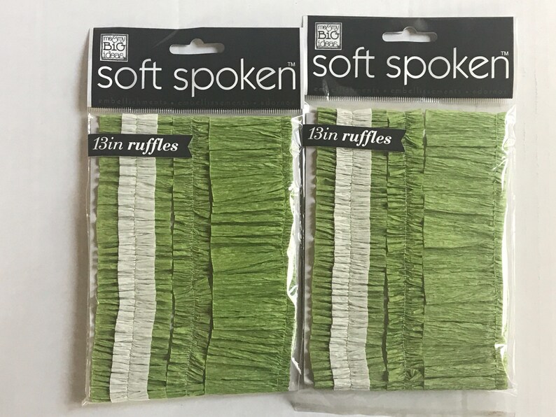 4 Packages Crepe Paper Embellishments Ribbons and Ruffles