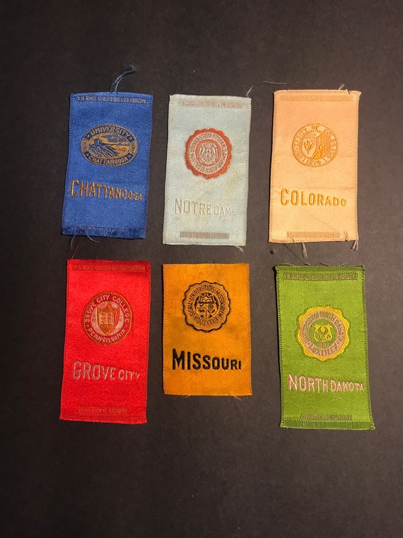 chattanooga tobacco ONE Antique Tobacco Silk - College Seals - Chattanooga, Colorado, Grove  City, Missouri
