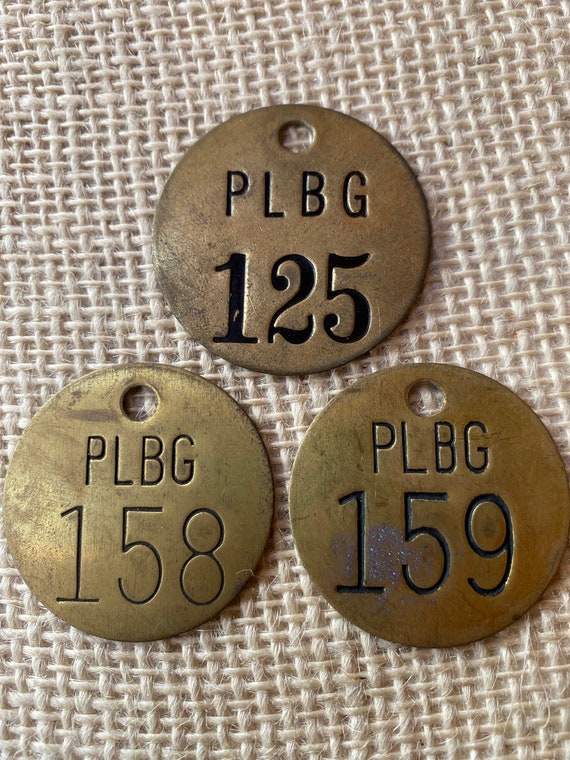 3 1.5 Round Brass Tags for Repurposing 