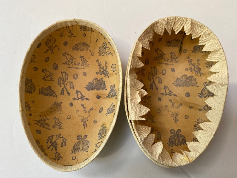 Vintage German Paper Mache Easter Egg Made in Germany Etsy