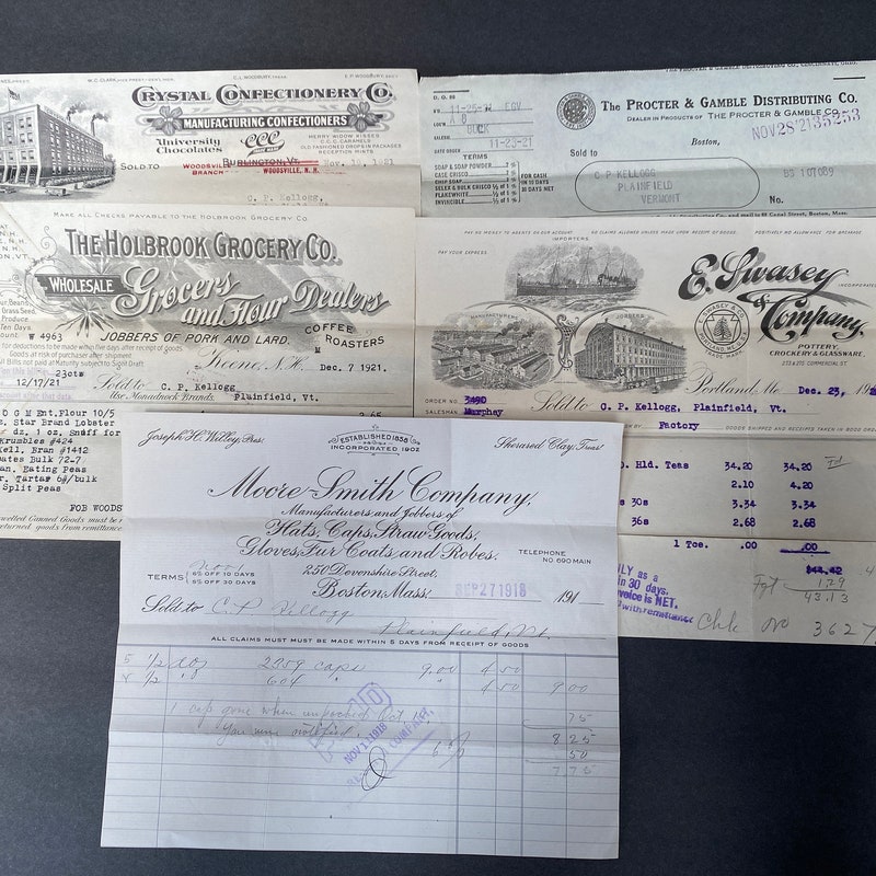 Handwritten Invoices - Etsy