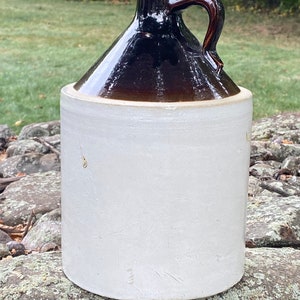 Antique Two Tone Unmarked Gallon Jug  - Moonshine?