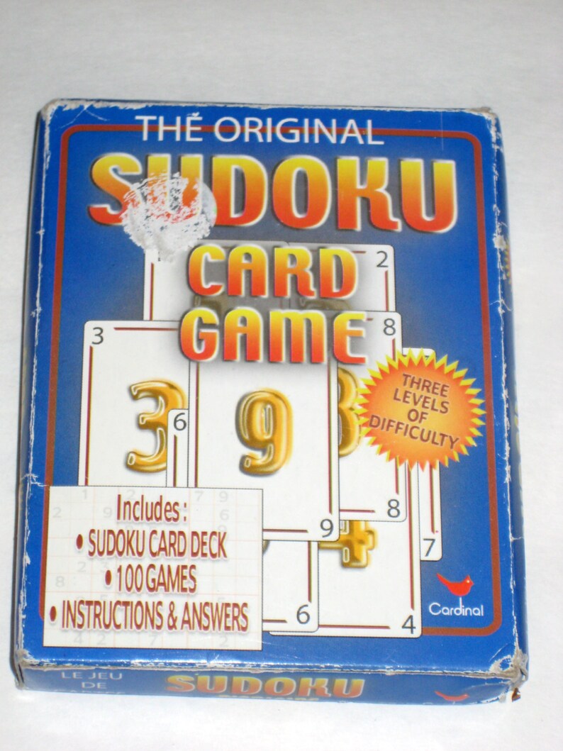 Sudoku Card Game 81 Very Nice Number Cards 1 9 For Crafting Etsy