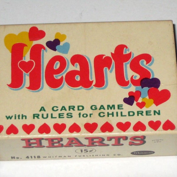 Vintage  Whitman's (1950s) Card Game - Hearts  - Mini Deck
