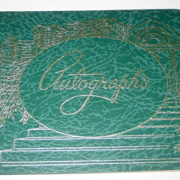 Vintage Spiral Bound Auotgraph Book fo Collecting or Repurposing