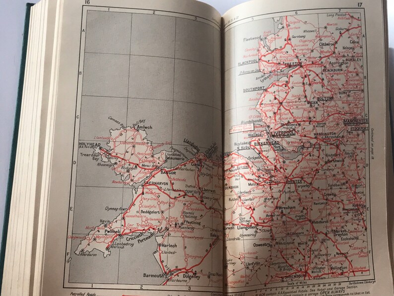 Vintage 19361937 the Automobile Association Handbook Etsy