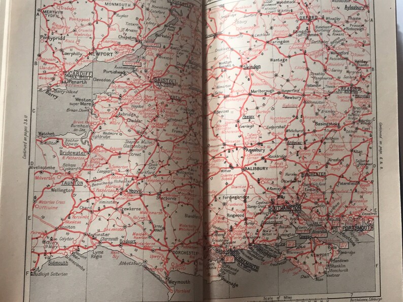 Vintage 19361937 the Automobile Association Handbook Etsy