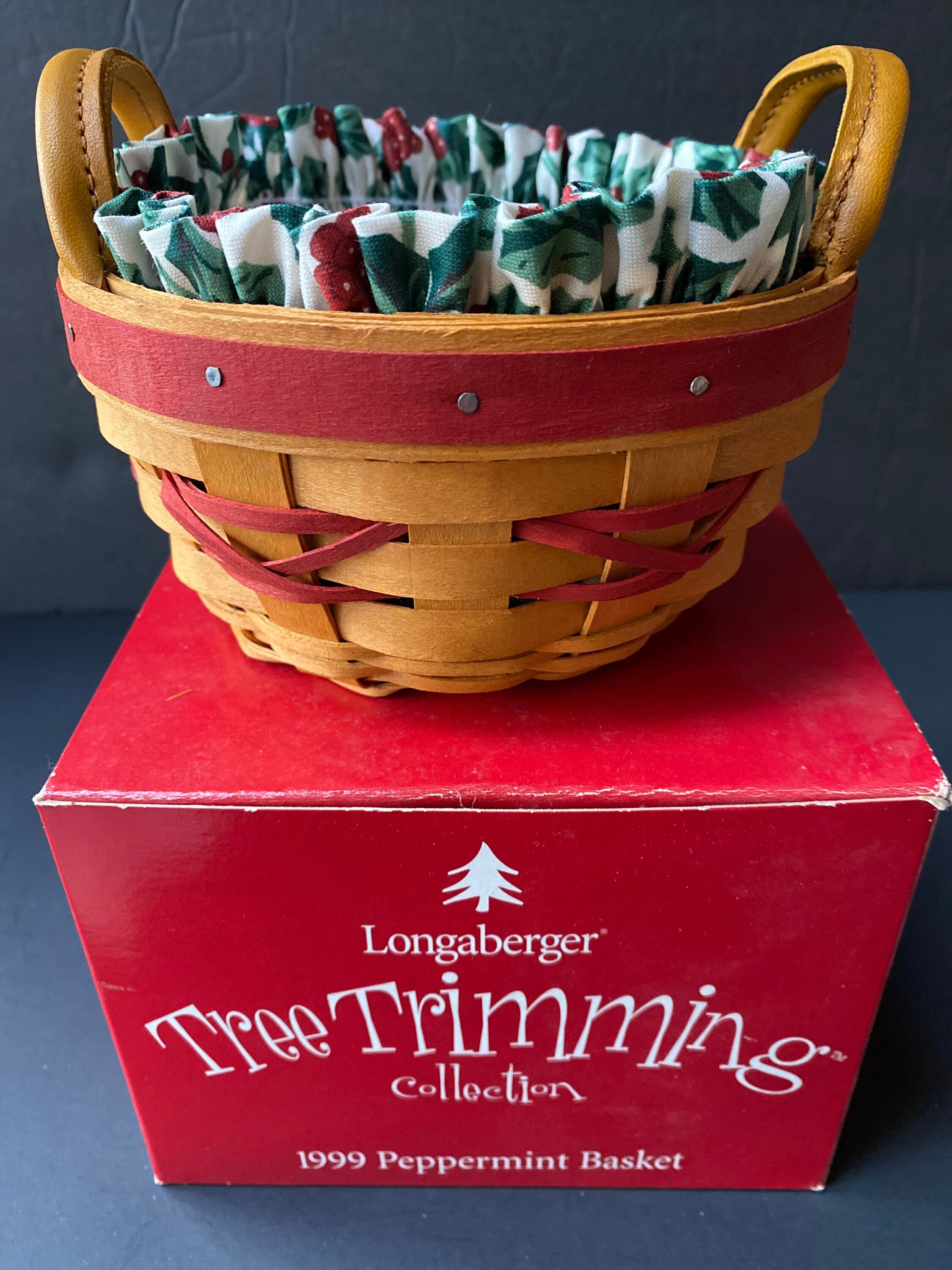 Vintage (1999) Longaberger Tree Trimming Collection - Peppermint