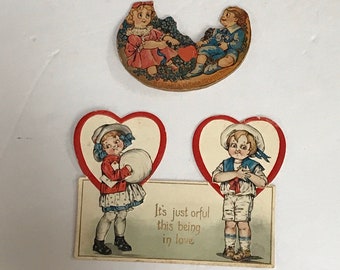2 Sweet VintageVintage Valentine Cards Featuring Children