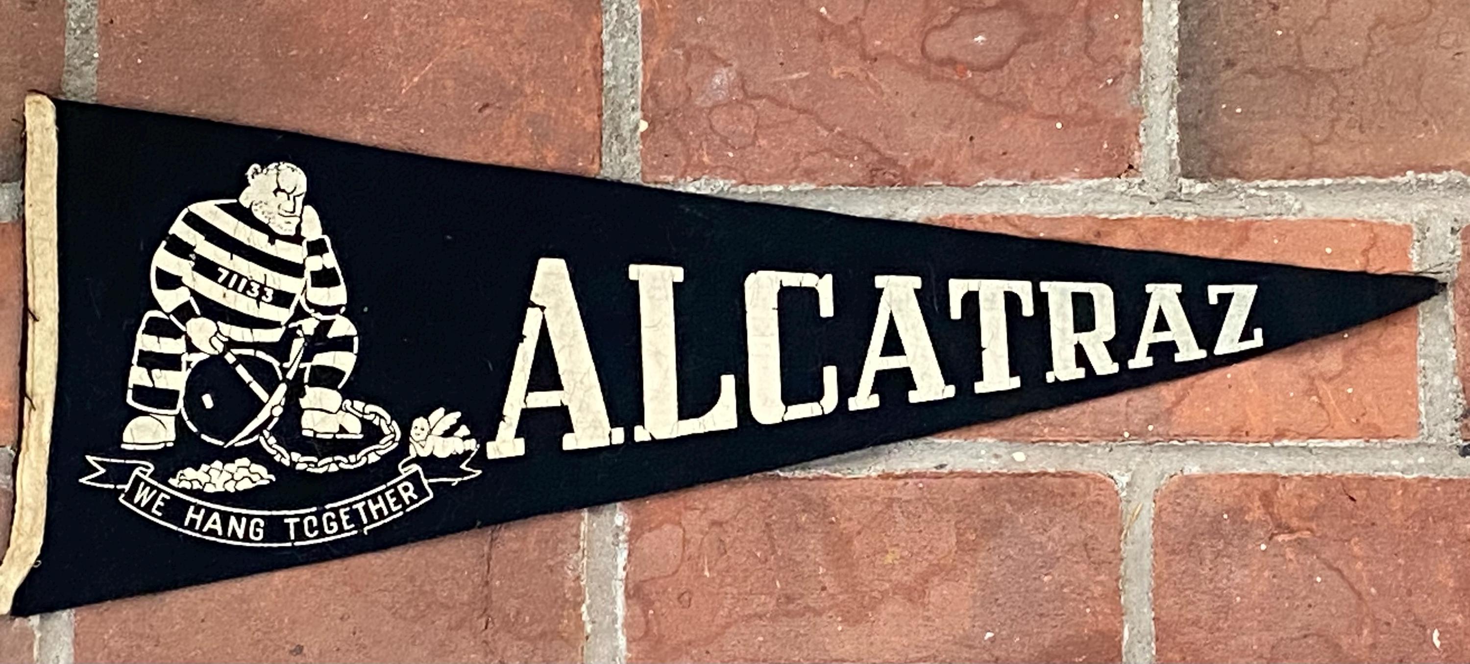 その他 50s alcatraz prison souvenir pennant 50s alcatraz prison souvenir pennant