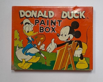 ♥ WALT DISNEY'S Mickey Mouse PAINT BOX ♥ Vintage Mickey Mouse Paint Box 1928–1978 – Disney 50th