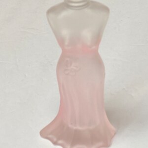 Vintage Frosted Long Evening Dress Shaped Perfume Bottle - Etsy