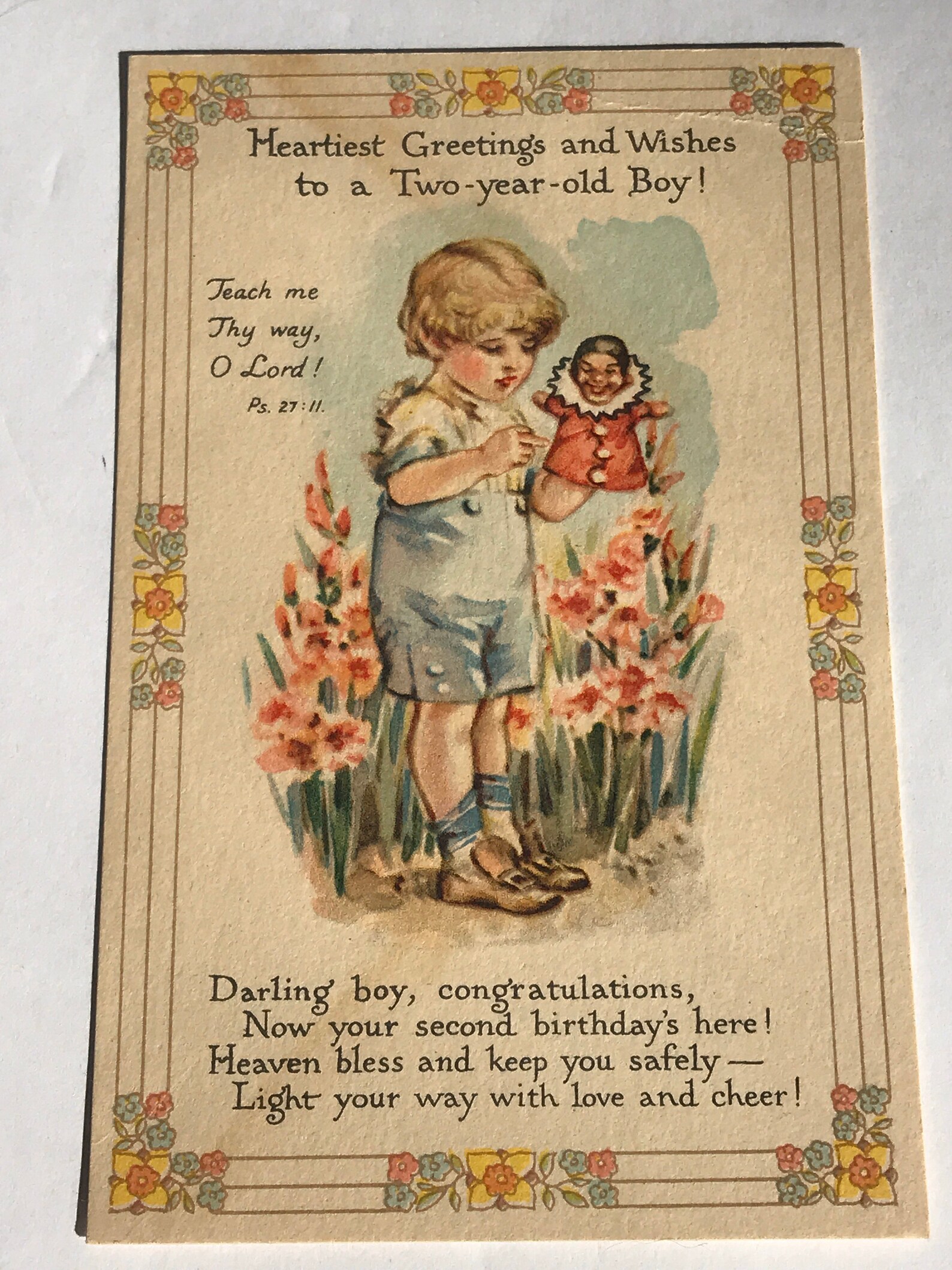 3 Vintage Birthday Postcards Sunday School Cradle Roll - Etsy