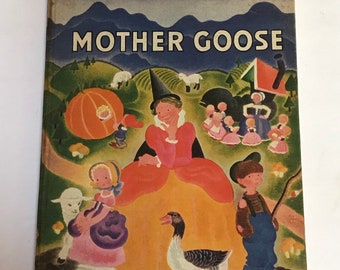 Vintage (1940) Tenggren Mother Goose - Beautifully and Colorfully Illustrated Throughout, Possibly First Edition