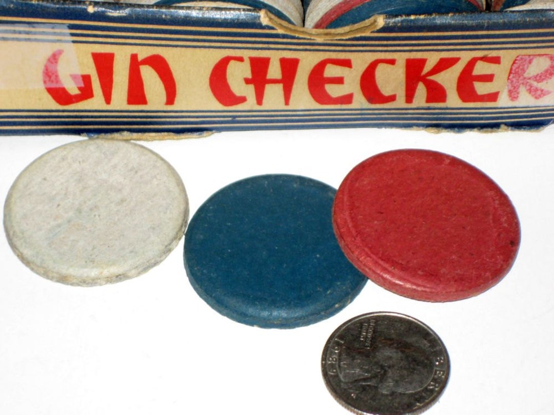Vintage 1943 Game Gin Checkers for Playing, Collecting or Altering Etsy